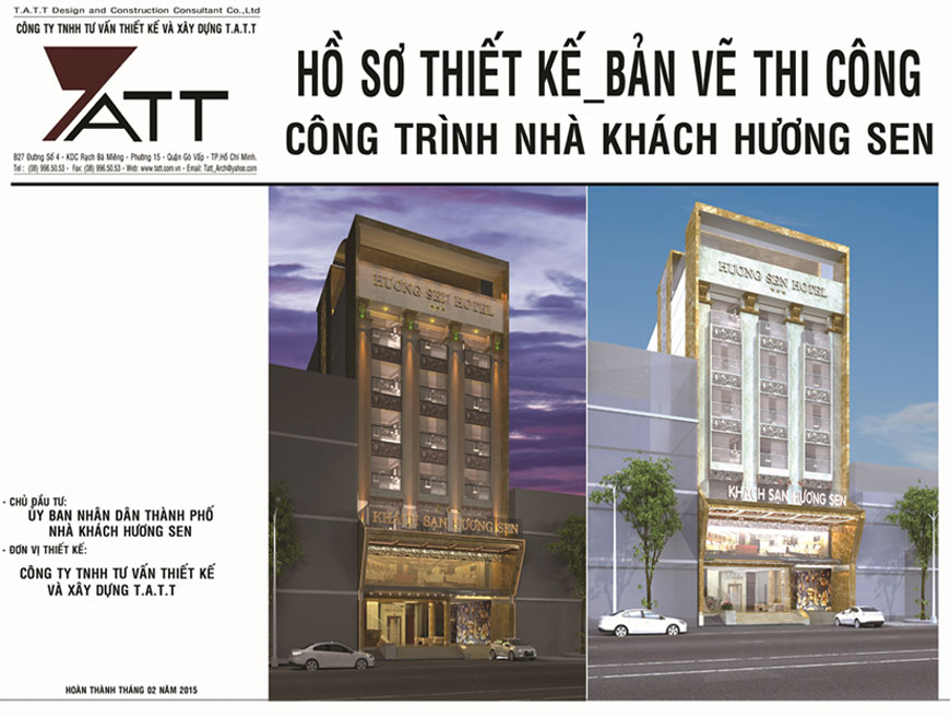 Dự án Khách sạn Hương Sen 3 tại Quận 1 đã bàn giao